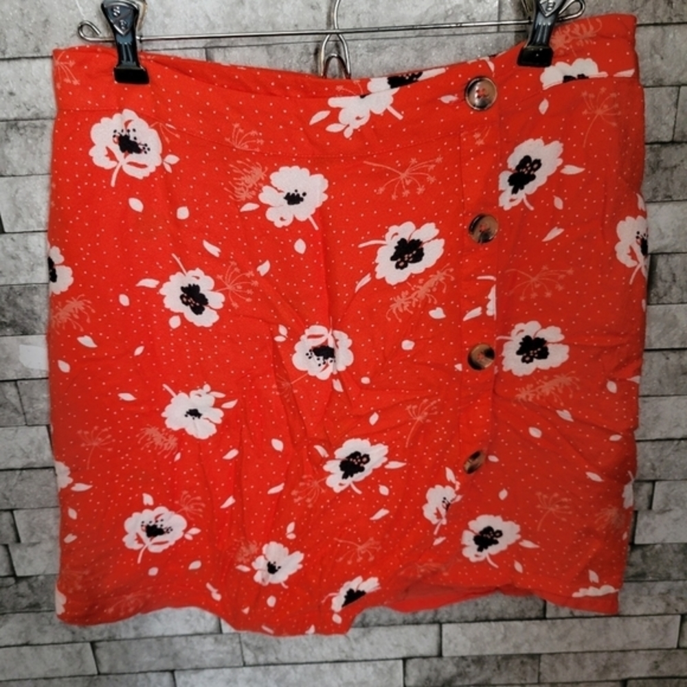 June & Ivy floral summer‎ mini skirt size Medium